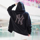 
MLB professional baseball new style men and women couples college style old-fashioned logo hooded jacket zipper jacket ATRM official flag 50BKS-Black New York Yankees XS
