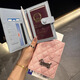 【旅行好物】腊肠狗证件包多功能护照夹卡包钱包收纳包多卡位防水 蓝色腊肠狗证件包