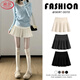 Langsha Organ Pleat Women's Autumn 2025 New High Waist Suit Skirt Slimming Anti-Exposed A-Line JK Skirt