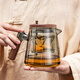 Puqi glass tea water separation cup teapot steaming integrated elegant cup teapot with inner tank filter large capacity tea set