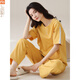 Pajamas modal pour les femmes à l'été 2025 Nouveau pantalon à manches courtes, tout le coton peut être porté sur les vêtements de maison minces extérieurs Y9712 m (recommandés 75-95jin [Jin est égal à 0,5 kg]))