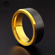 Anmi Love Tungsten Steel Ring Black Men's Fashionable Personality Trendy Single Index Finger Domineering Non-Fading Ring No. 8