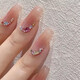 
Drilled wear nail art patch detachable wearable nail patch finished nail patch fake nail long style L15258 Dark Night Butterfly [Long style] Jelly glue + glue + sand strip + cleaning sheet + nail removal rod