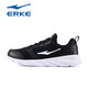 Hongxing Erke Men's Chaussures Chaussures papa noir 2025 Nouveau été léger en cuir léger Soft Sole de jogging Chaussures de sport de course pour hommes Black and White-3291 (style en maille respirant) 38 Brand Ventes directes