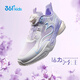 361 Children's Shoes Children's Sports Shoes 2025 Autumn Women's and Large Children's Shock Absorbing Rebound Knob Buckle Casual Running Shoes Purple 35
