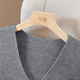 She pool solid color V-neck sleeveless knitted vest women's 2025 autumn new layered woven vest vest