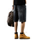 
Yiling Yibei's new American casual denim shorts men's summer loose large size versatile five-point pants 9926 blue 28 suitable for 90-105 Jin [Jin equals 0.5 kg]