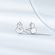 Chao Acer Boya Hulu Fulu platinum earrings for women PT950 mirror flash earrings gift, priced at 300 yuan, 2.05g, one pair (free silicone ear plugs)