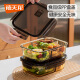 禧天龙（Citylong）家用加厚餐盒分隔多格饭盒带盖上班族可加热饭盒加高玻璃碗 H-9766 食品玻璃饭盒(中圆款)