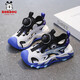 BOBDOG BOBDOG children's shoes boys' sandals handsome soft sole 2025 new summer children's Baotou sports sandals for boys LY900K Black Moon 33 Shoes inner length 21cm