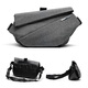 NIID [Regalo de San Valentín chino] Nuevo bolso de hombro resistente a los cortes Bolso para hombres Ciclismo funcional Crossbody Bag R1_Plus Material resistente a los cortes Gris [Conjunto de ciclismo]