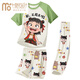 Modal Kinderpyjama Little Boy Dünne Sommerjunge mittelgroß und große Kinder Drei-teilige Heimkleidung Nezha Spring- und Sommeranzug 1H-ST-12347 170 17010 Größe (110-120) CM