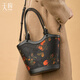 Tianxu Tianxu Patrimonio cultural intangible Xiangyunsha Persimmón Ruyi Nuevo estilo chino Crossbody Bocket bolso de cubo para mujeres