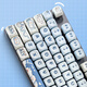 Logitech K845 Mechanische Tastatur Backstreuit Kabeltastaturspiel E-Sporttastatur Tee Green und Rotachse Keyboard DIY Keycap Office-Tastatur und Maus-Set in voller Größe 104 Tastatur K845-Ice Cream Bärenschlüsselkap Teespindle
