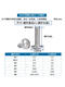 Jingong 304 Tornillo de cabeza plana de acero inoxidable