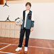 Jordan Nike AJ Children's Clothing Children's Windproof Jacket Boys Autumn New Hooded Jacket Mediterranean Green