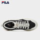 FILA official men's canvas shoes 2025 autumn new hamburger shoes breathable casual shoes sports shoes black/milk white-BG 42.5