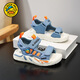 G.DuckKids Petite sandales de garçon de canard jaune été 2025 Nouveau style Small and Medium Boys Fashionable Casual Summer Child's Beach Chaussures 6228 Black and Green 28 _inner Longueur 17,8 cm