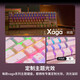 Cherry Cherry Mx8.2 Xaga obsidian серия беспроводной Bluetooth Трехмодные игры E-Sports Mechanical Keyboard RGB Эффект светового эффекта Тройной прозрачный клавиш PBT, совместим с системой Mac Xaga-Pink Silver-Send Box Box