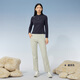 Rapido Li printemps et automne mode décontracté pour femmes confortable à moitié glissière collier sweat à manches longues phare authentique bleu marine authentique xxs 155 / 80a