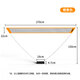 Peak badminton net rack portable foldable outdoor rack indoor universal training quick-open single net standard bracket