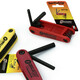 
Miehong MIEHONE folding portable hex wrench set screwdriver hex key set 15877 support (-8 12595 metric 6 support (3-10mm)