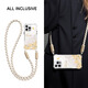 Flor de pintura al óleo púrpura Case de teléfonos móviles adecuado para Vivox200Pro PROPO LANYARD ANTI-FALL X100ULTRA Super Good Looking Lanyard-Transparent-ZQY11991 Short Lanyard Vivo X200 Ultra