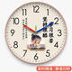 Sanqihu Stille Wanduhr Lernen ist hart und hartnäckig im inspirierenden Kinderzimmer Wohnzimmer Heimat und Mädchen Schlafzimmer Uhr Walluhr CH7029 Gold Rahmen 10 Zoll Durchmesser 25,5 cm