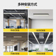 Yaming Lighting Yaming Black Shell Neutral Light Aluminum Square Light LED Office Light Long Strip Light Office Store Commercial Light Strip Hanger [Black Shell 15053cm] 36w Neutral Light
