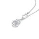 Mengjinyuan Platinum Necklace PT950 Crushed Ice Chain Birthday Gift for Wife
