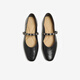 Mejor imagen [Ye Yiqian mismo estilo] 25 Autumn Marizhen Retro BoCh Shaltow Women's Singles Zapatos Bn756cq5 Negro 39
