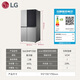 
LG655L double door refrigerator, perspective window, multi-dimensional wind curtain, dual-wind system, air-cooled frost-free conversion, large-capacity refrigerator, S653MPY33D silver