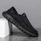 Zapatos de tela de verano huilirui zapatos para hombres transpirables zapatos perezosos zapatos casuales versátiles para hombres s9901 negro 41