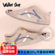 Walker Shop帆布鞋男夏季新款速干冰丝布鞋男韩版潮流休闲板鞋男百搭潮鞋 沙色 41