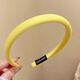 BARY REEF Elegant Goose Yellow Korean Fabric Hair Hoop Women's 2025 New High-Skull Pressure Hair Headband High-Quality External Hair Accessory Yellow Hair Hoop