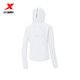XTEP (XTEP) store same knitted hooded women's 25 new solid color versatile sun protection and breathable sports top Pearl white S
