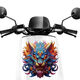 Litian Domineering Bunte Wasserhahnaufkleber Elektrikfahrzeuge Motorradkratzer Dekoration Aufkleber Wohnzimmer Eingang Domineering Zodiac Dragon SS6627 ohne Hintergrund Lange Seite 15 cm ist etwas größer als das Handy