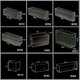 Pupan Andere Aufbewahrungsboxen Küchenschubladen eingebaute Partition transparente schmale Streifen Tabelle Stäbchen Stäbchen Station Rechteckige 4877. Seite U Transparent Korb mittelgroß 1 pt hohe transparent