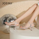 Zhuosini Fashion Sandals 2025 Été Nouveau talons polyvalents pour femmes STALLES HAUTE