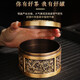 Wulong tea can brass sealed can small metal tea storage box tea warehouse Pu'er tea awakening tea storage can Wulong tea can - copper color