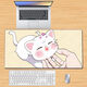 My new boss is natural mouse pad animation peripheral cat super large keyboard pad table pad mouse pad SS9902 300x250mm3mm