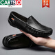 Cartelo Crocodile Chaussures pour hommes 2025 Nouveau automne et hiver plus chaussures pour hommes Velvet Mensine Cuir Business Chaussures en cuir chaud des hommes à la mode 9901 marron respirant 38