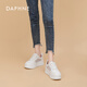 
Daphne authentic white shoes for women in 2025 summer hot style lightweight height-enhancing shoes mesh breathable fashionable and versatile casual shoes for women off-white [5.0CM] 37