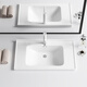 
Rock-free ceramic countertop integrated wash basin semi-embedded Taichung basin bathroom wash basin wash basin wash basin single basin 1047 outer diameter 101*47+ stainless steel drain