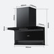 Haier Smart Home Range Motorhaube für Haushaltsoberflächen-Bahn-Fünf-Saugende 23 Kubikwürfel Große Saughilfe 7-förmiger selbstverpackter intelligenter Kontrollsaugen und Abgasofen Set Smart Home Leader Serie PL9721Q [hauptsächlich gefördert einzeln