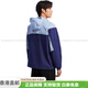 KOLON SPORT拼色连帽防风风壳长袖夹克外套男女紫蓝色休闲百搭舒适简约 紫蓝色 XS