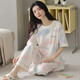 Urbano belleza pijama de verano algodón puro algodón del algodón delgado de algodón corto estudiante de estilo coreano lindo traje de estilo coreano y otoño ropa holgada y9712 m (recomendado 75-95Jin [Jin equivale a 0.5 kg])