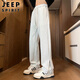 JEEP SPIRIT Jeep pants men's casual pants men's autumn and winter straight high-end wide-leg sports pants American trendy trousers