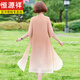 
Hengyuanxiang Fat Mom Summer Cheongsam Dress Summer Chiffon Skirt Large Size 2025 Middle-aged Women's Summer Temperament 6628 Black XL Recommended 115Jin [Jin equals 0.5 kg]
