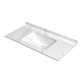 Jiumuwangyan slab countertop ceramic basin semi-embedded single basin bathroom face wash basin 12047cm countertop + basin_[]